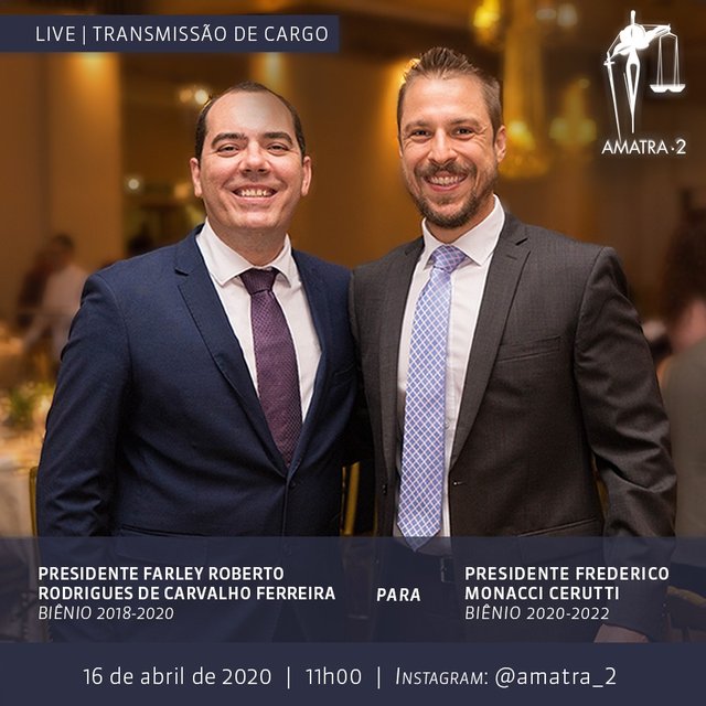 16/04 ÀS 11H - LIVE PARA TRANSMISSÃO DE CARGOS