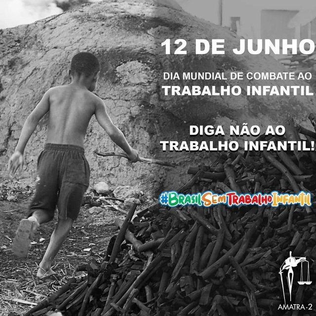 DIA MUNDIAL DE COMBATE AO TRABALHO INFANTIL – DIVULGAÇÃO NAS REDES SOCIAIS