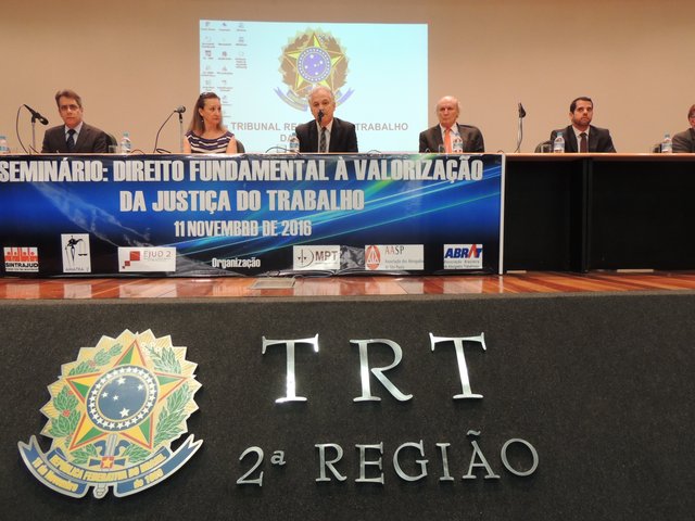 SEMINÁRIO DIREITO FUNDAMENTAL À VALORIZAÇÃO DA JUSTIÇA DO TRABALHO