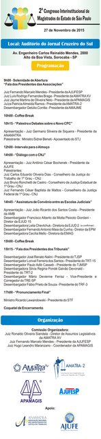 2º CONGRESSO INTERINSTITUCIONAL DE MAGISTRADOS DO ESTADO DE SÃO PAULO