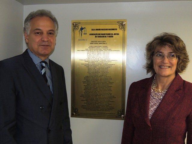 INAUGURAÇÃO DA SALA DA AMATRA-2 NO FÓRUM REGIONAL DA ZONA LESTE