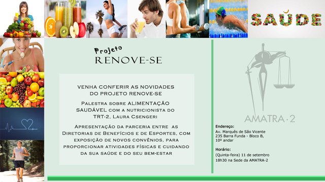 VENHA CONFERIR AS NOVIDADES DO PROJETO RENOVE-SE
