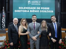 NOVA DIRETORIA DA AMATRA-2 TOMA POSSE PARA O BIÊNIO 2026-2028, E PRESIDENTE REELEITO CONCLAMA UNIÃO EM DEFESA DA MAGISTRATURA E JUSTIÇA DO TRABALHO