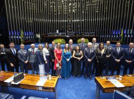 AMATRA-2 PRESTIGIA HOMENAGEM À ANAMATRA EM SESSÃO ESPECIAL DO SENADO FEDERAL